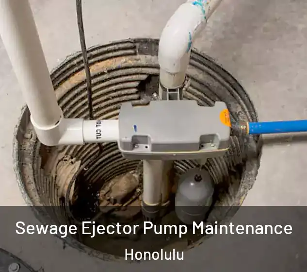  Sewage Ejector Pump Maintenance Honolulu